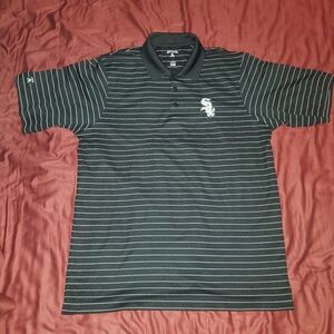 Chicago White Sox Striped Polo Shirt
